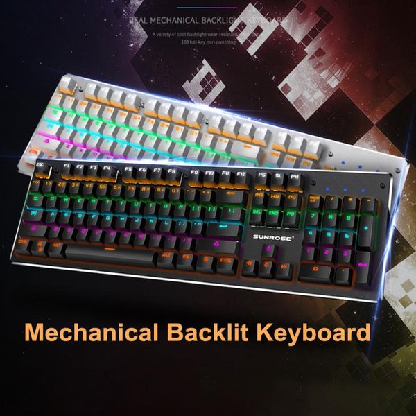 t610 blue switch mechanical keyboard splashproof usb wired 104 keys rgb gamer similar feel for pc #yl10 mouse combos
t610 blue switch mechanical keyboard splashproof usb wired 104 keys rgb gamer similar feel for pc #yl10 mouse combos