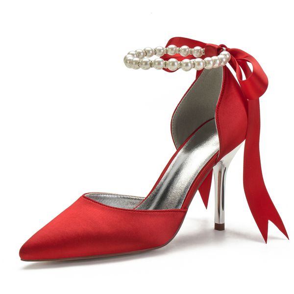sandals satin pearls high heels wedding shoes women pointed toe ribbon tie strap formal party dress pumps 2gbe, Black
sandals satin pearls high heels wedding shoes women pointed toe ribbon tie strap formal party dress pumps 2gbe, Black