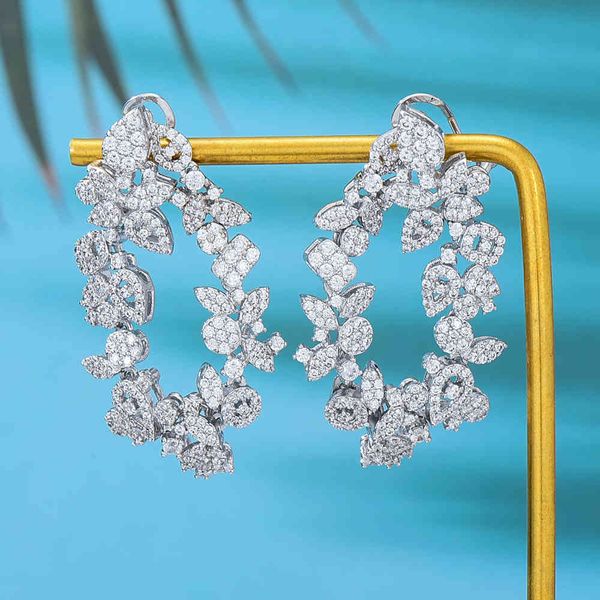 godki 80mm trendy flowers miami drop earrings for women wedding party indian dubai bridal jewelry boucle d'oreille femme gift, Black
godki 80mm trendy flowers miami drop earrings for women wedding party indian dubai bridal jewelry boucle d'oreille femme gift, Black