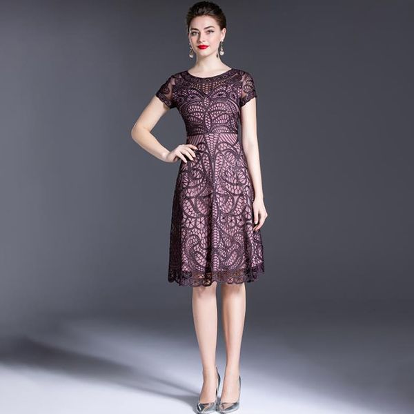 dresses plus size lace summer party event women o-neck sweetheart embroidery short sleeve slim fitted a-line purple 4xl, Black;gray
dresses plus size lace summer party event women o-neck sweetheart embroidery short sleeve slim fitted a-line purple 4xl, Black;gray