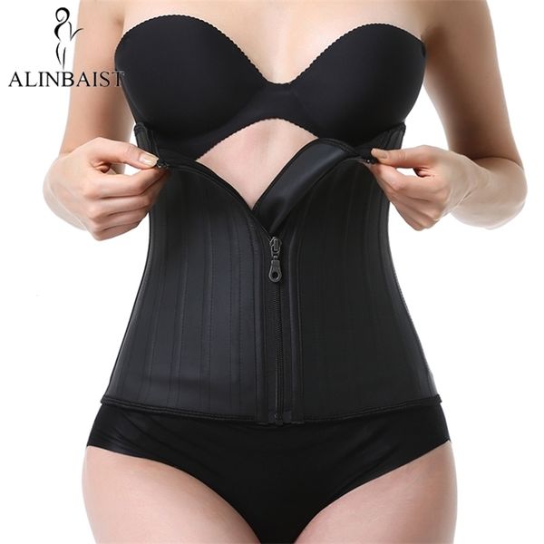 25-steel-bones latex rubber waist trainer with zip shapewear corset belly body shaper modeling strap cincher slimming belt 211220, Black;white
25-steel-bones latex rubber waist trainer with zip shapewear corset belly body shaper modeling strap cincher slimming belt 211220, Black;white