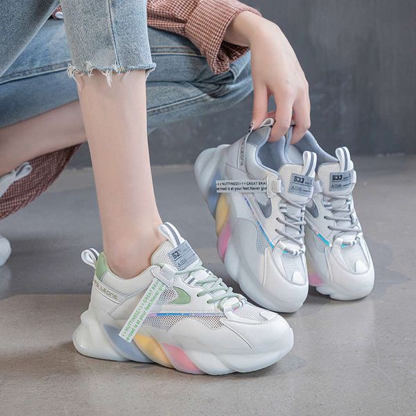 Casual shoes Dad shoes women 2021 new summer net red super fire thin versatile leisure through high-rise sports 2K8B, Green
Casual shoes Dad shoes women 2021 new summer net red super fire thin versatile leisure through high-rise sports 2K8B, Green