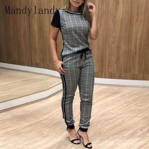 women's two piece pants mandylandy summer streetwear pencil plaid sets women short sleeve high waist 2 outfits, White
women's two piece pants mandylandy summer streetwear pencil plaid sets women short sleeve high waist 2 outfits, White