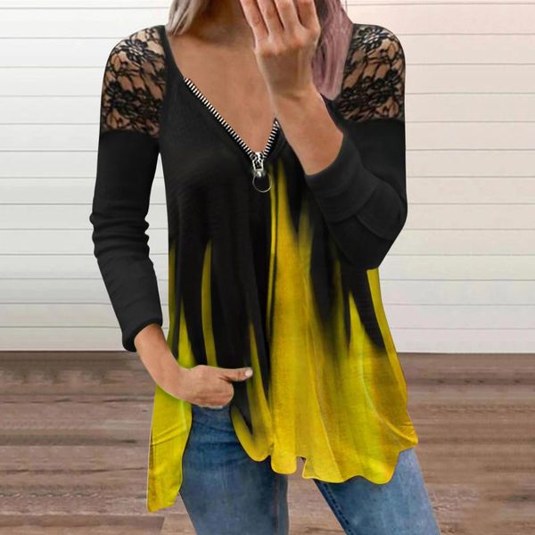 women's blouses & shirts fashion zipper hollow-out lady autumn women casual clothes pullover long sleeve blusas v-neck loose overs, White
women's blouses & shirts fashion zipper hollow-out lady autumn women casual clothes pullover long sleeve blusas v-neck loose overs, White