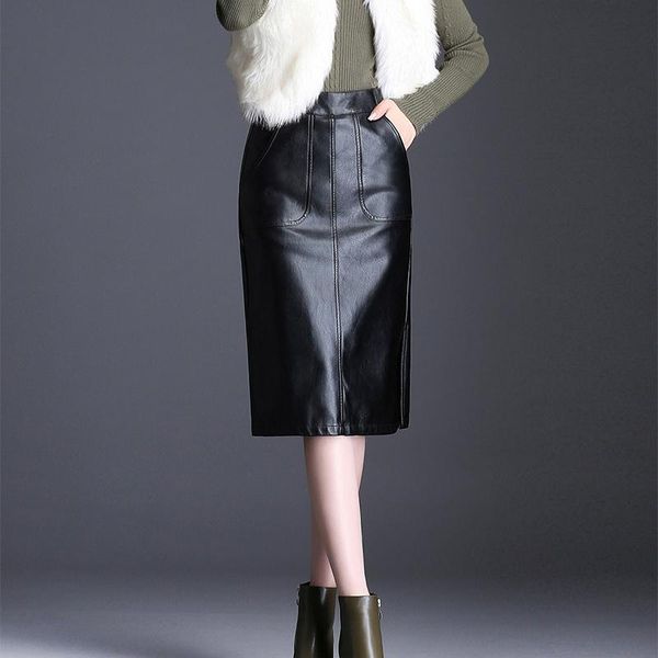 skirts 2021 winter fall womens clothes , female high waist placket slim pencil pu leather skirt korean spring 8xl for woman, Black
skirts 2021 winter fall womens clothes , female high waist placket slim pencil pu leather skirt korean spring 8xl for woman, Black
