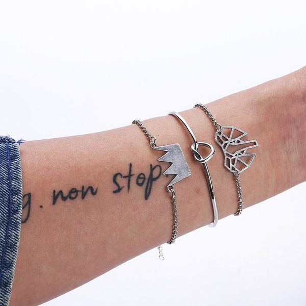 link, chain 3pcs/set multi-layer punk bohemian crown hollow alloy metal cross twist bracelets for women hand wrist jewelry drop, Black
link, chain 3pcs/set multi-layer punk bohemian crown hollow alloy metal cross twist bracelets for women hand wrist jewelry drop, Black