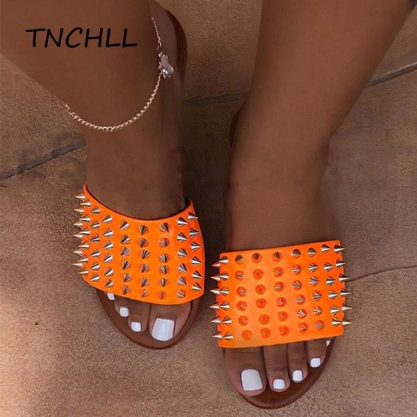 slippers summer women rivet sandals flat heel soild color metal decoration casual shoes soft large lize pvc material nse7402, Black
slippers summer women rivet sandals flat heel soild color metal decoration casual shoes soft large lize pvc material nse7402, Black
