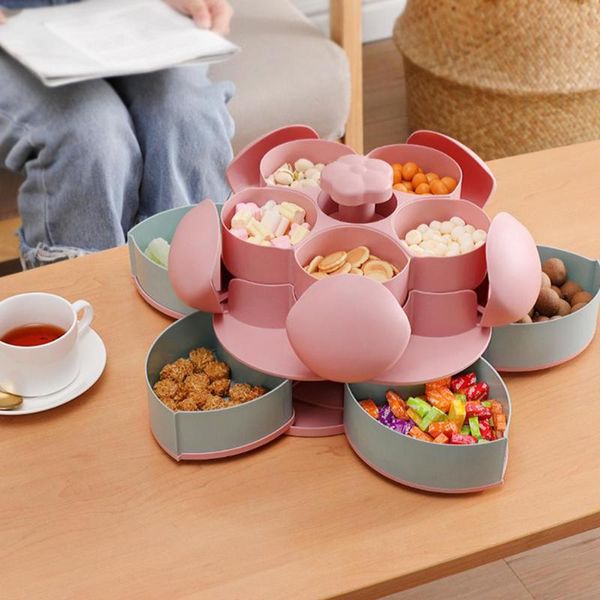 dishes & plates creative household sugar box double-layer rotating fruit tray removable trays snack storage organizer
dishes & plates creative household sugar box double-layer rotating fruit tray removable trays snack storage organizer