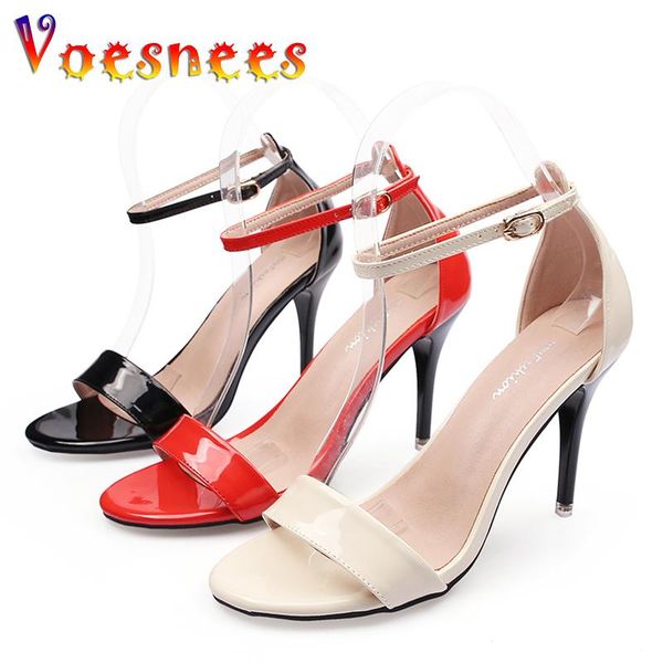 sandals one word open toe modern women buckle strap shoes front & rear heels 10cm red wedding size 43, Black
sandals one word open toe modern women buckle strap shoes front & rear heels 10cm red wedding size 43, Black