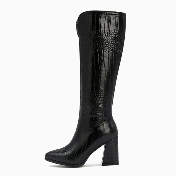 boots arden furtado fashion women's shoes winter pointed toe zipper chunky heels yellow leather elegant ladies knee high, Black
boots arden furtado fashion women's shoes winter pointed toe zipper chunky heels yellow leather elegant ladies knee high, Black