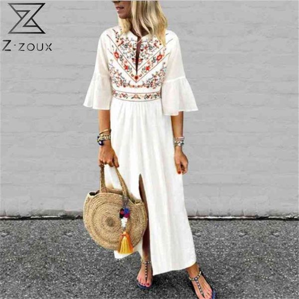 women dress flare sleeve v-neck embroidery print vintage dresses black white pink bohemian clothes 210513, Black;gray
women dress flare sleeve v-neck embroidery print vintage dresses black white pink bohemian clothes 210513, Black;gray