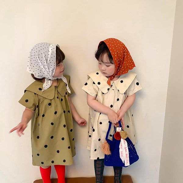 girl's dresses korean girl polka dot lapel dress 2021 summer children's short-sleeved cotton princess casual costumes, Red;yellow
girl's dresses korean girl polka dot lapel dress 2021 summer children's short-sleeved cotton princess casual costumes, Red;yellow