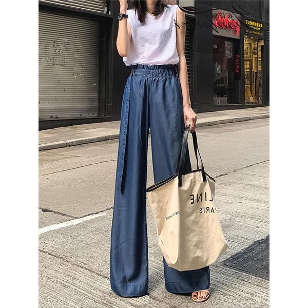 women's pants & capris large size women high waist casual wide leg long elastic floor length trousers 2021 trendy, Black;white
women's pants & capris large size women high waist casual wide leg long elastic floor length trousers 2021 trendy, Black;white