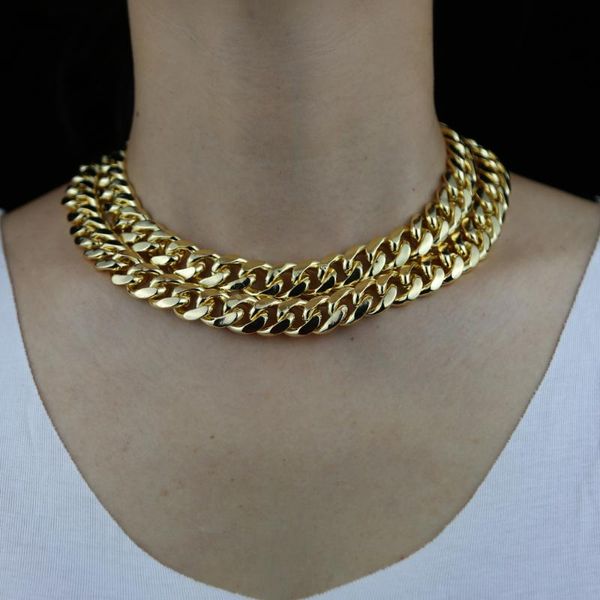chains 2021 hip hop fashion punk miami cuban necklace collar statement gold color 14mm width thick chain women choker jewelry, Silver
chains 2021 hip hop fashion punk miami cuban necklace collar statement gold color 14mm width thick chain women choker jewelry, Silver