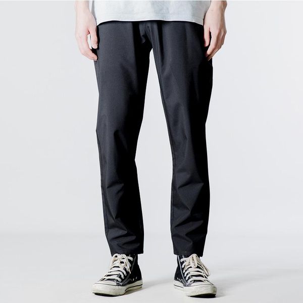 summer thin men's mid waist zipper tie casual pants slim fit elastic fashion trend solid color simple sports, Black
summer thin men's mid waist zipper tie casual pants slim fit elastic fashion trend solid color simple sports, Black