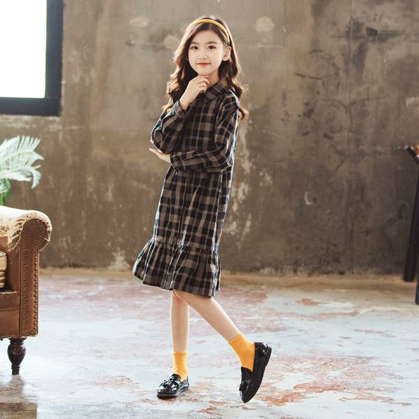 New 2022 Girls Plaid Dress Cotton Kids Clothes Casual Ruffles Long Sleeve Shirt Dress Big Girls Clothes 6 8 10 12 14 Years, Picture color
New 2022 Girls Plaid Dress Cotton Kids Clothes Casual Ruffles Long Sleeve Shirt Dress Big Girls Clothes 6 8 10 12 14 Years, Picture color