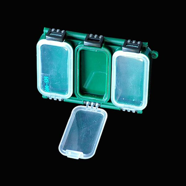 fishing accessories tackle 2pcs box storage bait convenient pp material green 11.50*7.9*2.3cm 6 compartments
fishing accessories tackle 2pcs box storage bait convenient pp material green 11.50*7.9*2.3cm 6 compartments