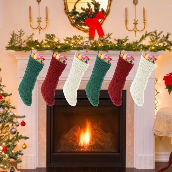 christmas decorations 6pcs stockings home decoration knitted gift bag candy pouch fireplace xmas tree ornaments
christmas decorations 6pcs stockings home decoration knitted gift bag candy pouch fireplace xmas tree ornaments