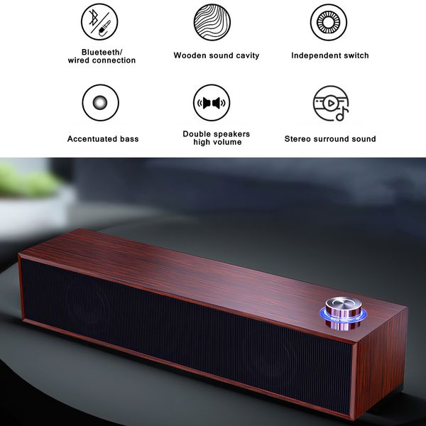 8w bluetooth-compatible speaker wired speakers hifi surround stereo bass sound bar subwoofer for home computer tv
8w bluetooth-compatible speaker wired speakers hifi surround stereo bass sound bar subwoofer for home computer tv