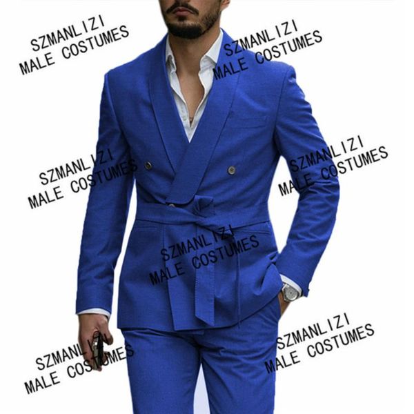 men's suits & blazers royal blue men with belt shawl lapel double breasted wedding tuxedo terno masculino slim fit 2 pieces blazer cost, White;black
men's suits & blazers royal blue men with belt shawl lapel double breasted wedding tuxedo terno masculino slim fit 2 pieces blazer cost, White;black