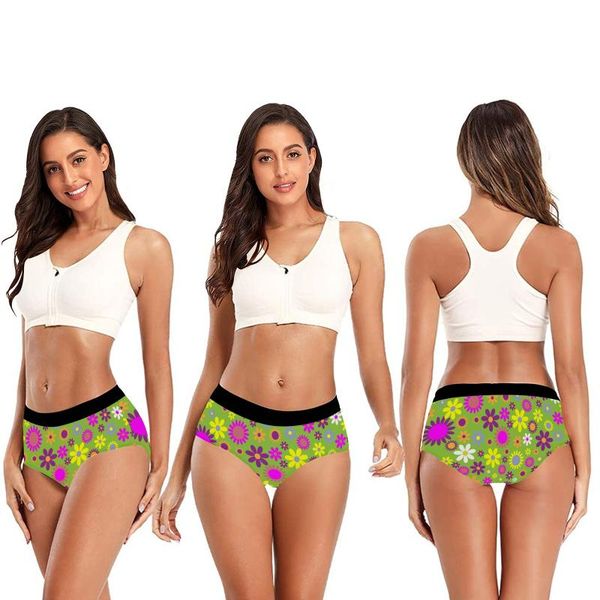 women's swimwear trendy high waist large size underwear flower 3d digital printing underpants girls sexy, White;black
women's swimwear trendy high waist large size underwear flower 3d digital printing underpants girls sexy, White;black