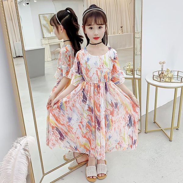 summer dresses for girls 2021 chiffon print children's clothing elegant princess party toddler girl clothes dress girl's, Red;yellow
summer dresses for girls 2021 chiffon print children's clothing elegant princess party toddler girl clothes dress girl's, Red;yellow