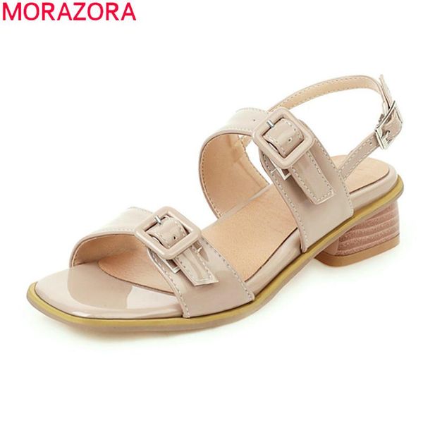large size 34-43 fashion women sandals thick heels square toe ladies shoes comfortable pu buckle casual, Black
large size 34-43 fashion women sandals thick heels square toe ladies shoes comfortable pu buckle casual, Black