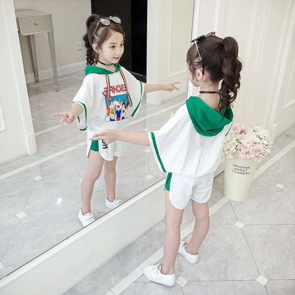 clothing sets 2021 fashion toddler baby girls clothes kids summer hooded ruffles t shirts print bow shorts outfit 3-12y, White
clothing sets 2021 fashion toddler baby girls clothes kids summer hooded ruffles t shirts print bow shorts outfit 3-12y, White