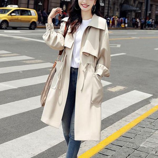 women's trench coats women long section solid color coat 2021 fashion light weight casual ladies windbreaker korean, Tan;black
women's trench coats women long section solid color coat 2021 fashion light weight casual ladies windbreaker korean, Tan;black