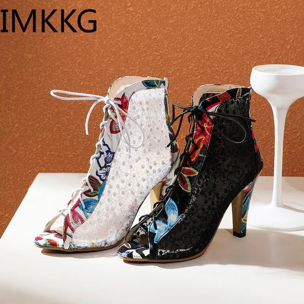 summer peep toe floral sandals thin high heels women's mesh hollow women pumps cross-tied lady gladiators shoes sandal, Black
summer peep toe floral sandals thin high heels women's mesh hollow women pumps cross-tied lady gladiators shoes sandal, Black