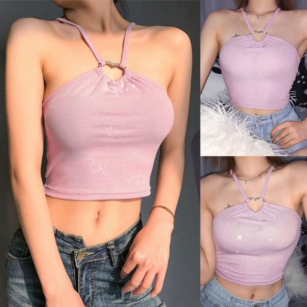 women's tanks & camis women summer halter neck backless tank shiny sequins sweet pink camisole rhinestone heart ring slim vest bralette, White
women's tanks & camis women summer halter neck backless tank shiny sequins sweet pink camisole rhinestone heart ring slim vest bralette, White