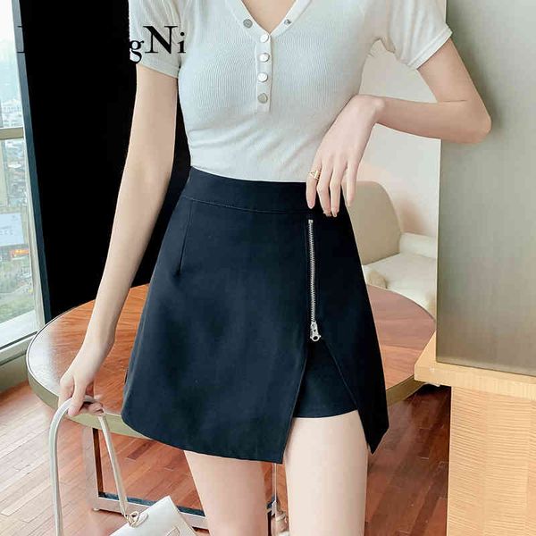 fake two-piece shorts skirts women black zipper club leisure high waist mini skirt ladies large size clothes 210427
fake two-piece shorts skirts women black zipper club leisure high waist mini skirt ladies large size clothes 210427