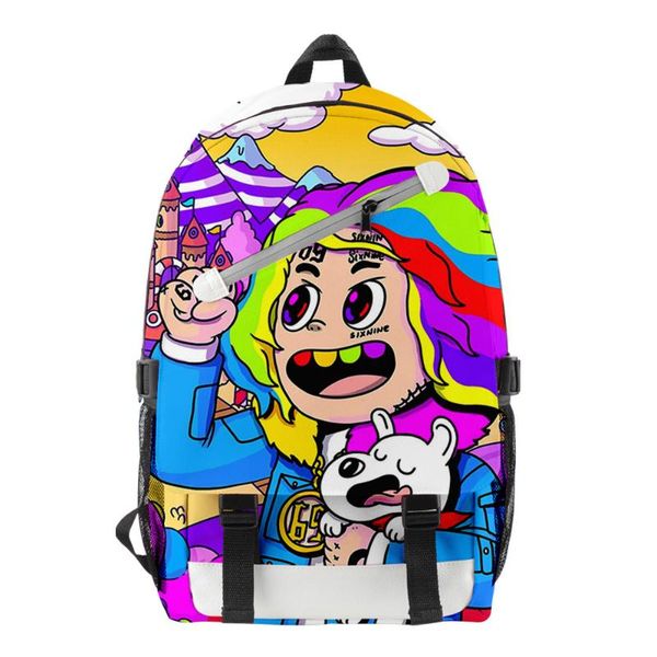 backpack 6ix9ine singer men oxford waterproof women 3d printed outdoor sports boys girls schoolbag
backpack 6ix9ine singer men oxford waterproof women 3d printed outdoor sports boys girls schoolbag