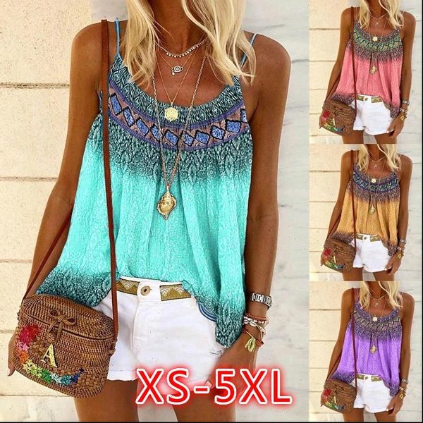 fashion summer casual loose positioning women tanks printed camisole sleeveless elegant size s 5xl, White
fashion summer casual loose positioning women tanks printed camisole sleeveless elegant size s 5xl, White