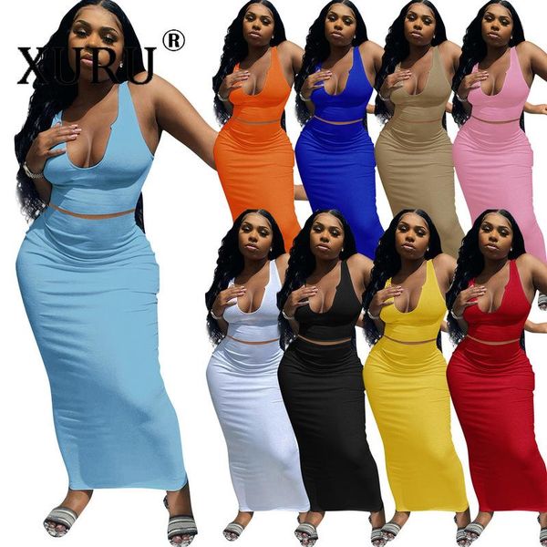 casual dresses xuru v-neck vest summer dress two-piece suit european and american women's solid color sexy, Black;gray
casual dresses xuru v-neck vest summer dress two-piece suit european and american women's solid color sexy, Black;gray