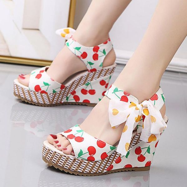 dress shoes karin elegant women arriavls fruit lace up sweet platform wedges heels summer sandals big size 40, Black
dress shoes karin elegant women arriavls fruit lace up sweet platform wedges heels summer sandals big size 40, Black