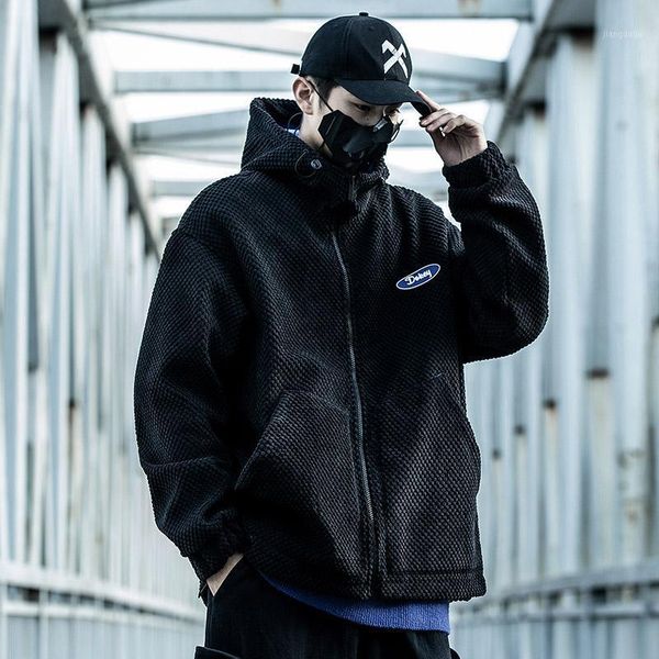men's jackets tactical fleece black hooded hip hop cargo fabric coat techwear men autumn winter casual streetwear warm windbreaker, Black;brown
men's jackets tactical fleece black hooded hip hop cargo fabric coat techwear men autumn winter casual streetwear warm windbreaker, Black;brown