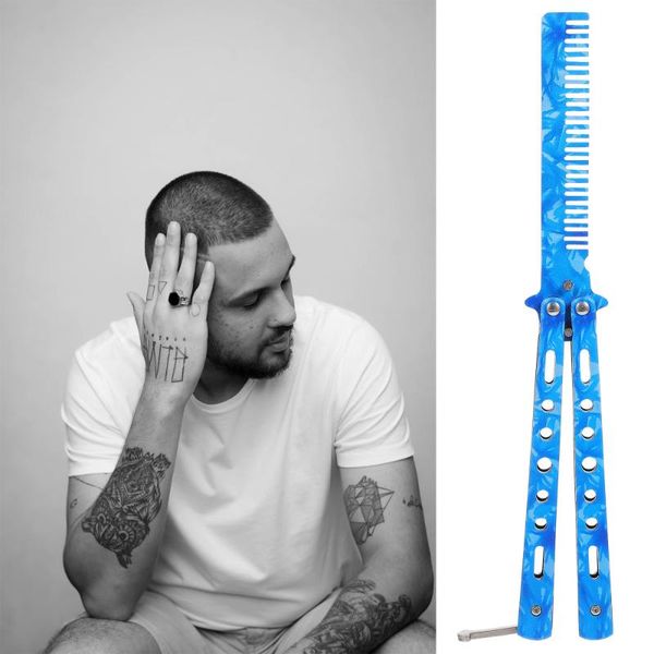 hair brushes outdoor sports stainless steel butterflies comb beginner training practice tools, Silver
hair brushes outdoor sports stainless steel butterflies comb beginner training practice tools, Silver