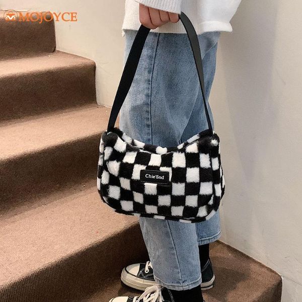 evening bags 2021 winter fashion checker print shoulder bag women plush underarm casual female tote unique designer handbag purse
evening bags 2021 winter fashion checker print shoulder bag women plush underarm casual female tote unique designer handbag purse