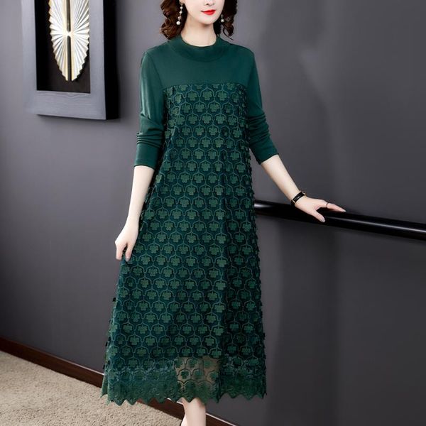 casual dresses spring black mesh embroidery long sleeve dress autumn women korean vintage bodycon midi 2021 femal elegant vestidos, Black;gray
casual dresses spring black mesh embroidery long sleeve dress autumn women korean vintage bodycon midi 2021 femal elegant vestidos, Black;gray