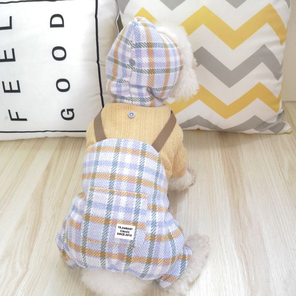 aimeng autumn and winter plain knitted plaid fake two-piece four legged cotton padded cloth for small medium-sized dogs
aimeng autumn and winter plain knitted plaid fake two-piece four legged cotton padded cloth for small medium-sized dogs