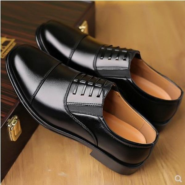 business leather shoes men's three-joint formal wear for work interview summer black casual youth wear-resistant dress 
business leather shoes men's three-joint formal wear for work interview summer black casual youth wear-resistant dress