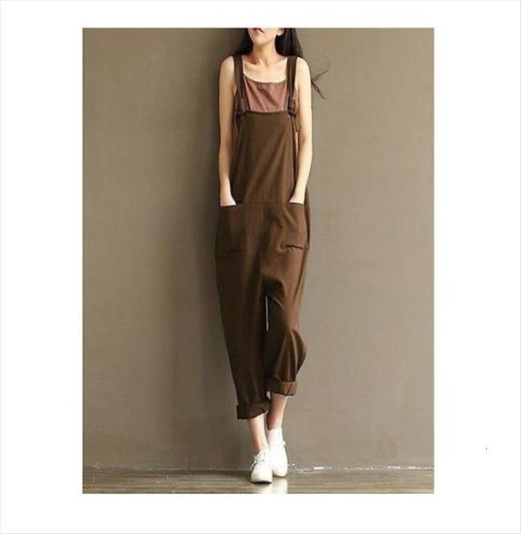 casual loose cotton nylon strap womens romper harem long trousers overalls, Black;white
casual loose cotton nylon strap womens romper harem long trousers overalls, Black;white