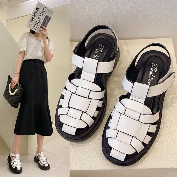 sandals for girls summer 2021 hollow outs roman shoes flat platform mixed colors hook & loop modern women sandal, Black
sandals for girls summer 2021 hollow outs roman shoes flat platform mixed colors hook & loop modern women sandal, Black