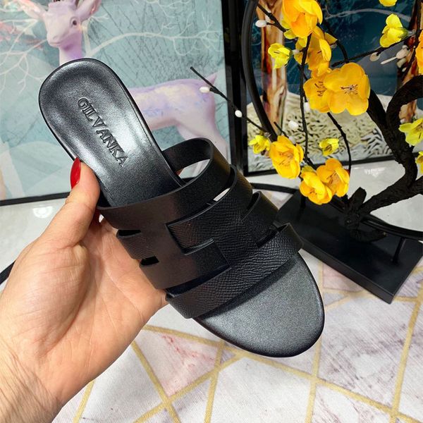 slippers sandals xia fangtou cow leather low breathable back lacquered leather flat heel viscose shoes black shoes zly
slippers sandals xia fangtou cow leather low breathable back lacquered leather flat heel viscose shoes black shoes zly