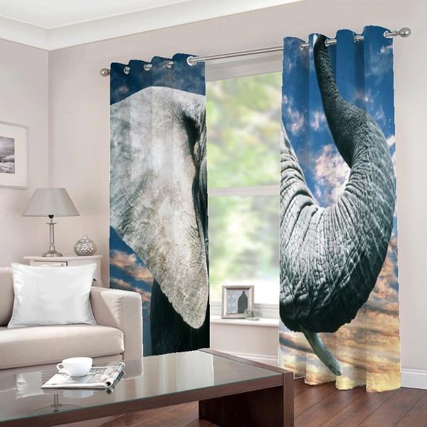 curtain & drapes large custom modern fashion animal elephant window polyester fabric for living room bedroom blue sky decor
curtain & drapes large custom modern fashion animal elephant window polyester fabric for living room bedroom blue sky decor