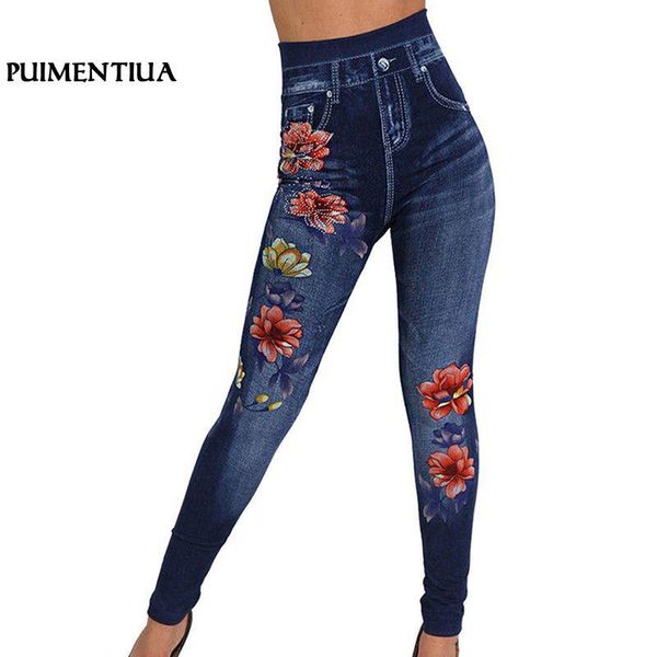 women's jeans puimentiua 2021 women stretch high waist skinny floral print denim trousers female black pencil pants leggings plus size, Blue
women's jeans puimentiua 2021 women stretch high waist skinny floral print denim trousers female black pencil pants leggings plus size, Blue