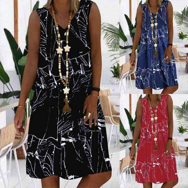 women vintage printed dresses summer bohemian loose v-neck sleeveless beach mini dresses female casual vestidos plus size s-5xl, Black;gray
women vintage printed dresses summer bohemian loose v-neck sleeveless beach mini dresses female casual vestidos plus size s-5xl, Black;gray