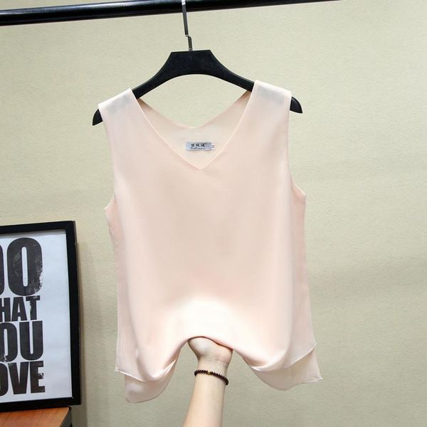 women's blouses & shirts banerdanni eu 2021 fashion brand casual bottoming sleeveless chiffon blouse v-neck stitching europe plus s-5xl, White
women's blouses & shirts banerdanni eu 2021 fashion brand casual bottoming sleeveless chiffon blouse v-neck stitching europe plus s-5xl, White