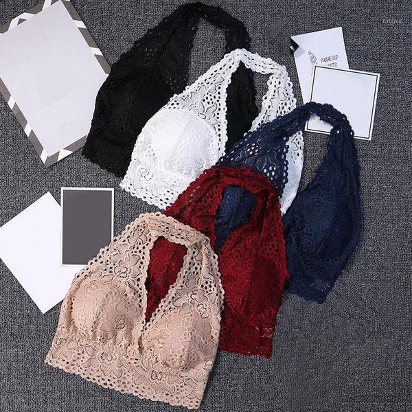 women tube lace backless halter wire underwear solid color deep-v slim bras fashion bustiers & corsets, Black;white
women tube lace backless halter wire underwear solid color deep-v slim bras fashion bustiers & corsets, Black;white